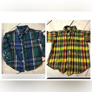 2pc Chaps 2T long & short sleeve dress shirt